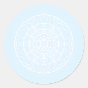 Arctic Mandala Ronde Sticker