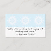 Arctic Mandala Visitekaartje (Achterkant)