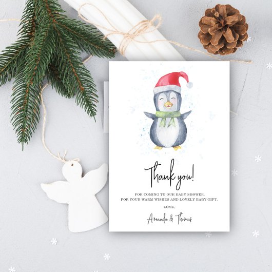 Arctic mignon Penguin merci baby shower