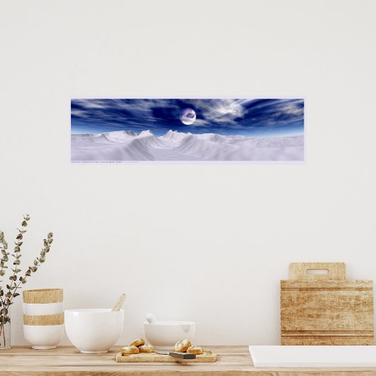Arctic Moon Poster (Keuken)