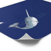 Arctic Narwhal Poster (Hoek)