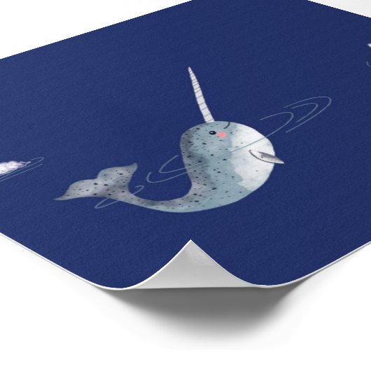 Arctic Narwhal Poster (Hoek)