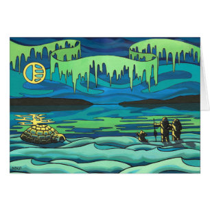Arctic Painting Blank Card Prachtige printkaarten