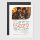 Arctic Peach Holiday Keepsake Christmas Photo (Voorkant / Achterkant)