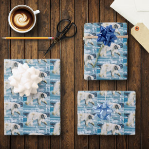 Arctic Polar Beer Blauw Inpakpapier Vel