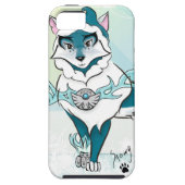 Arctic Spirit Wolf i Phone 5 Hoesje (Achterkant)