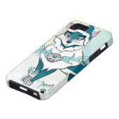 Arctic Spirit Wolf i Phone 5 Hoesje (Onderkant)
