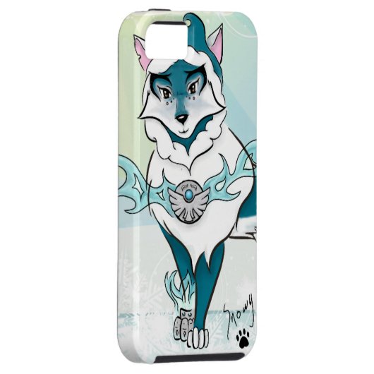 Arctic Spirit Wolf i Phone 5 Hoesje (Back/Rechts)