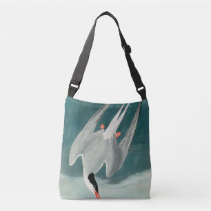 Arctic Tern Audubon Bird Wildlife Painting Crossbody Tas