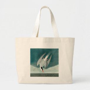 Arctic Tern Audubon Bird Wildlife Painting Grote Tote Bag