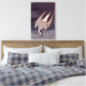 Arctic Tern van John James Audubon,  vogels Canvas Afdruk (Insitu (Slaapkamer))