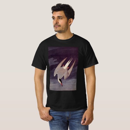 Arctic Tern van John James Audubon,  vogels T-shirt (Voorkant volledig)