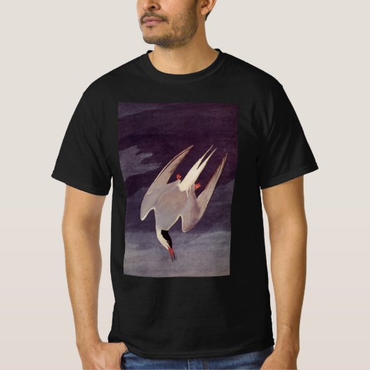 Arctic Tern van John James Audubon,  vogels T-shirt (Voorkant)