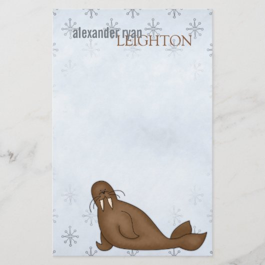 Arctic Walrus - Stationery Briefpapier (Voorkant)