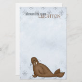 Arctic Walrus - Stationery Briefpapier (Voorkant / Achterkant)
