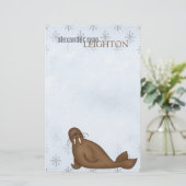 Arctic Walrus - Stationery Briefpapier (Staand voorkant)