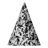 Arctic White Grey Black Camo Camouflage Feesthoedjes (Links)