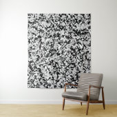 Arctic White Grey Black Camouflage Pattern Wandkleed (In situ)