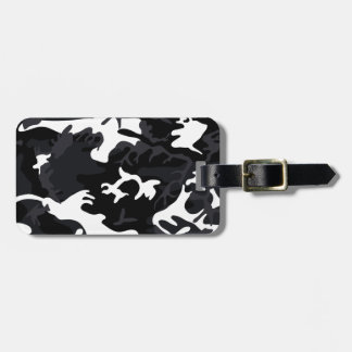 Arctic White Highlights Camo Bagagelabel