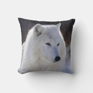 Arctic White Wolf Pillow Kussen