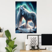 Arctic White Wolves Guardians Poster (Thuiskantoor)