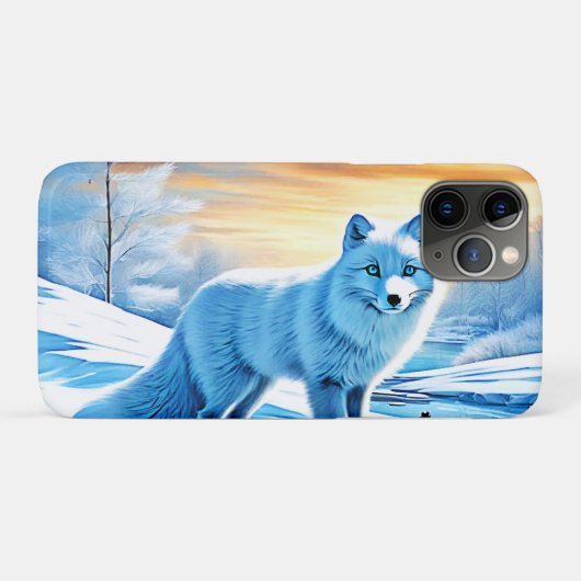 Arctic Winter Fox Snow Case-Mate iPhone Case (Achterkant (horizontaal))