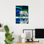 Arctic Wolf, Aurora affiche d'art faunique (Bureau à domicile)