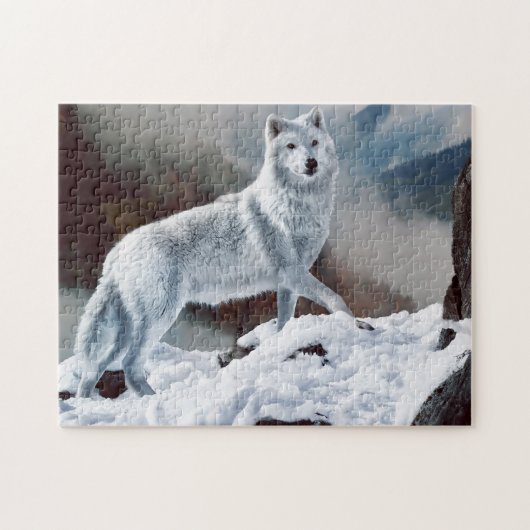 Arctic Wolf Legpuzzel (Horizontaal)