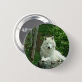 Arctic Wolf Pin Ronde Button 5,7 Cm (Voorkant /achterkant)