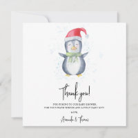 Arctique mignon Pingouin merci baby shower 