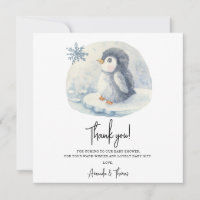Arctique mignon Pingouin merci baby shower
