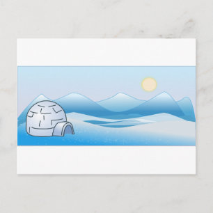 arctisch iglo-Briefkaart Briefkaart