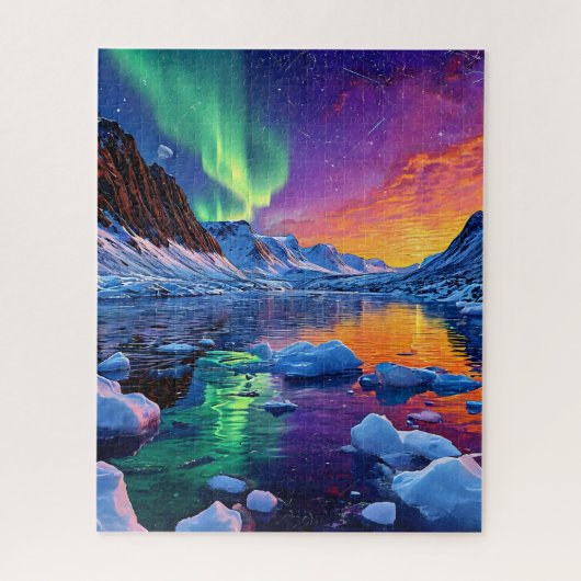 Arctisch landschap legpuzzel (Verticaal)