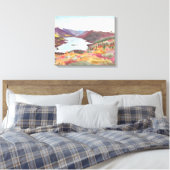 Arctisch meer in de herfst: Waterverf Canvas Uncro (Insitu (Slaapkamer))