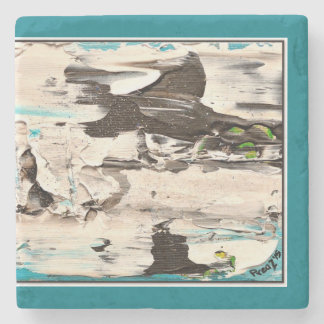 Arctisch Onderzetter, blauw en wit Stenen Onderzetter