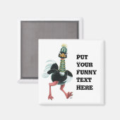 Arctisch struisvogel op de vlucht magneet (Voorkant / Achterkant)