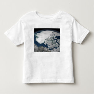 Arctisch zee boven Noord-Amerika Kinder Shirts