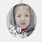 Arctische dieren keramisch ornament (Links)