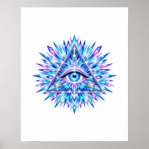 Arctische Driehoek Oog Poster