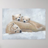 Arctische familie poster (Voorkant)