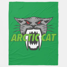 Arctische kat fleece deken