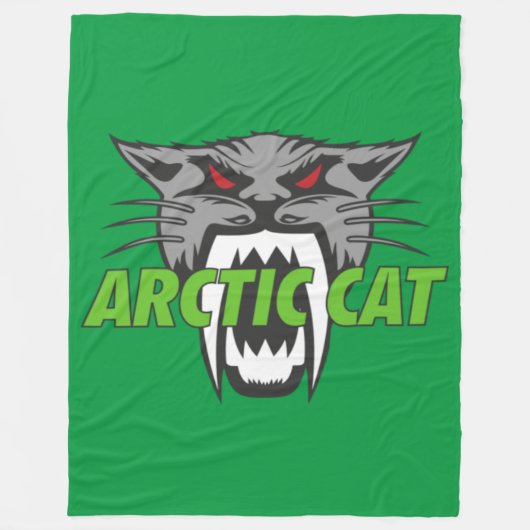 Arctische kat fleece deken (Voorkant)