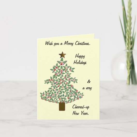 arctische kerstboom notitiekaartje (Voorkant)