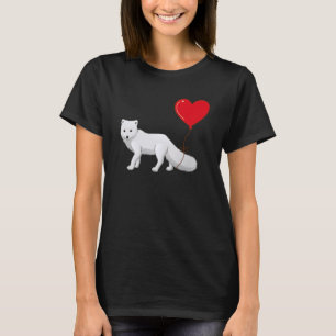 Arctische koeien met hartballon Valentijnsdag T-shirt