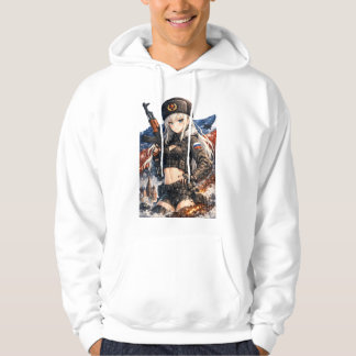 Arctische Oorlogsfront Anime Krijger Hoodie