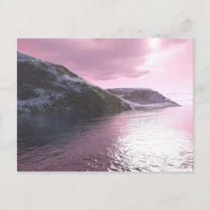 Arctische Roze Zonsopgang Ansichtkaart door Tamara Briefkaart