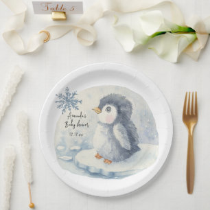 Arctische schattige Pinguïn  Papieren Bordje