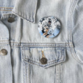 Arctische tranen ronde button 5,7 cm (In situ)