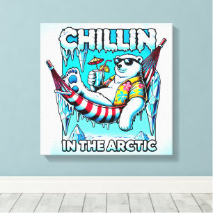Arctische Vakantie Canvas Afdruk