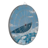 Arctische walvis dartbord (Voorkant Links)